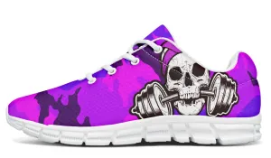 Dumbbell Skull Camo Pink Purple Blue