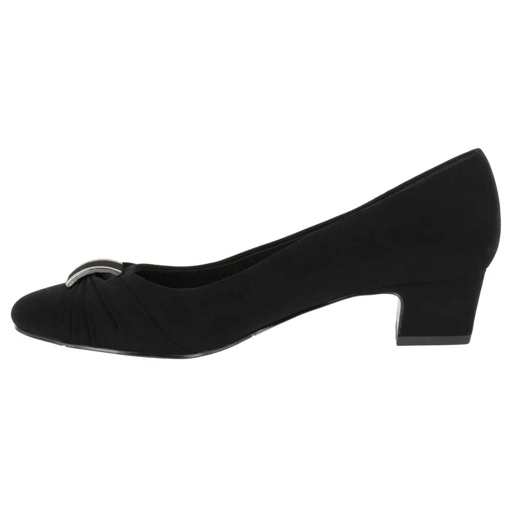 Eloise Round Toe Block Heel Pumps