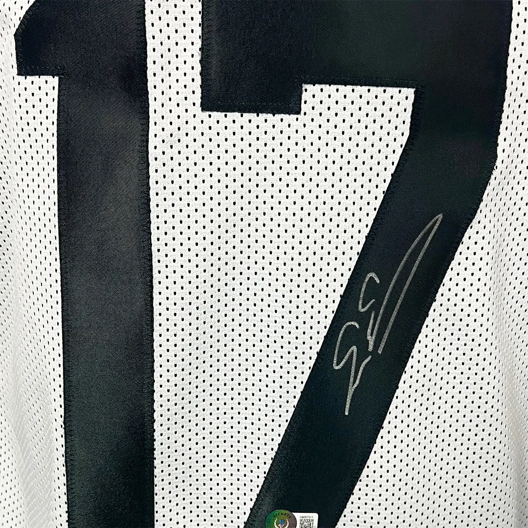 Evan Engram Signed Jacksonville White Football Jersey (Beckett)