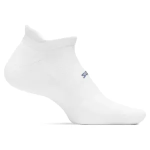 Feetures High Performance Ultra Light No Show Tab Sock - White