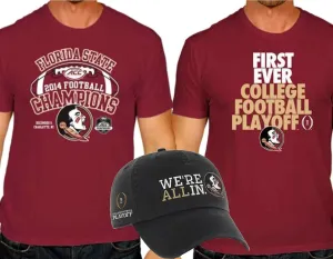 Florida State Seminoles 2014-15 Football Postseason Shirts Hat Pack