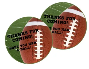 Football Birthday Party Stickers Or Favor Tags