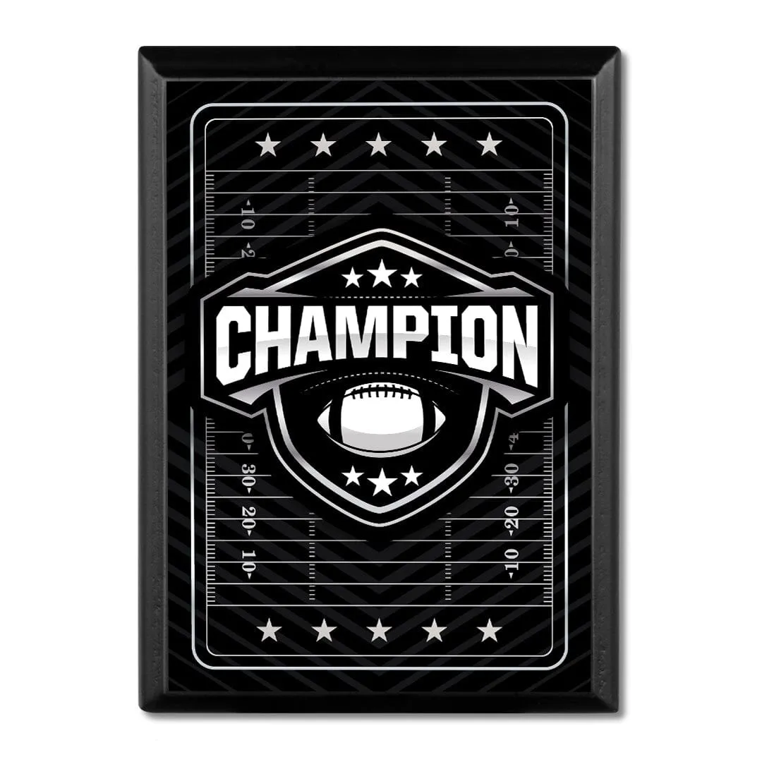 Football Champion Plaque