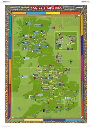 Football Fan`s Stadium Map by Maps International