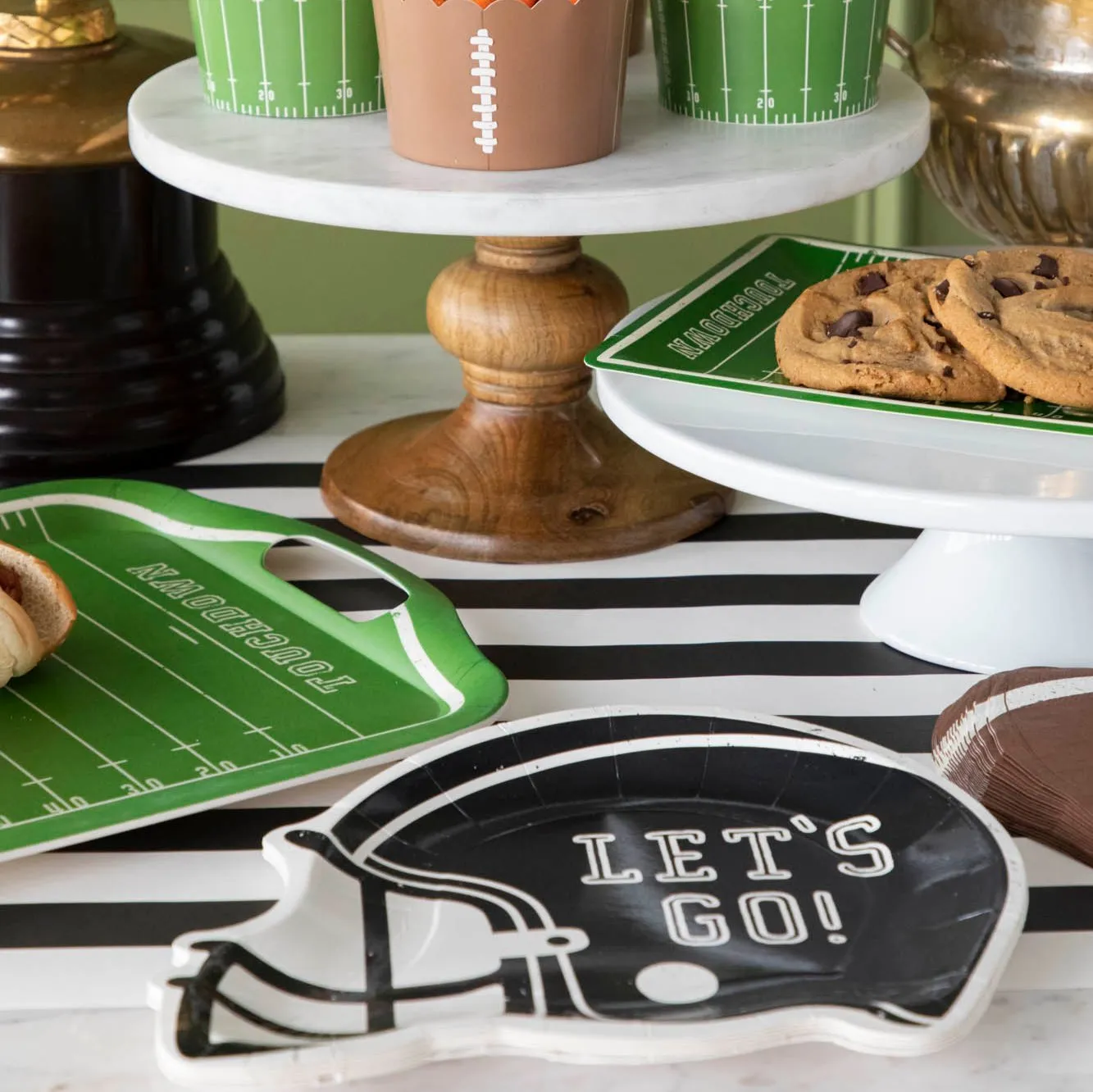 Football Helmet Paper Plates