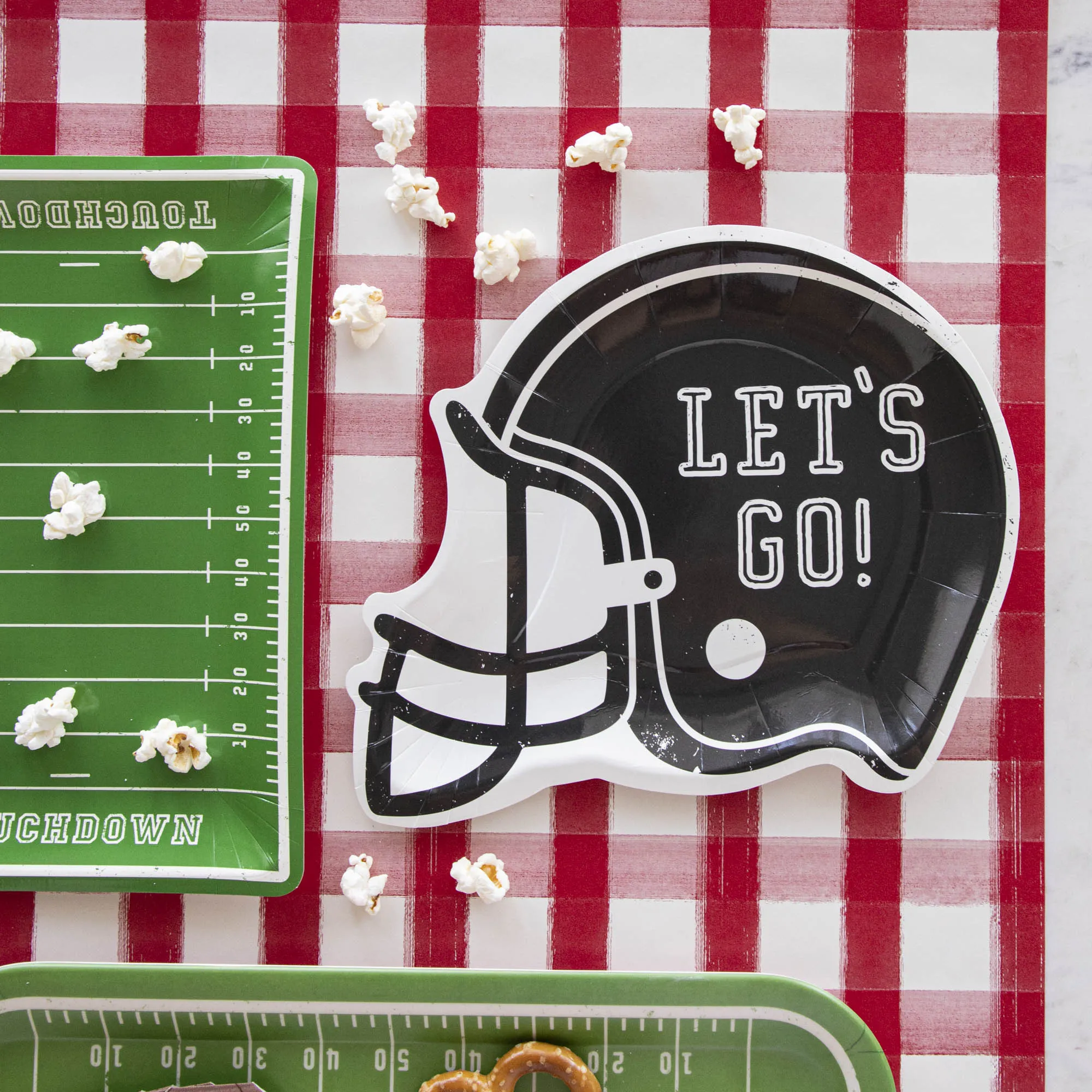 Football Helmet Paper Plates