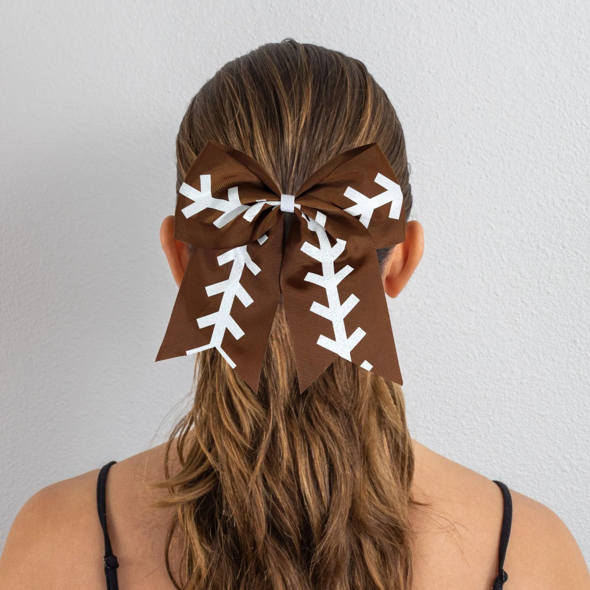 Football Sports Hair Bow