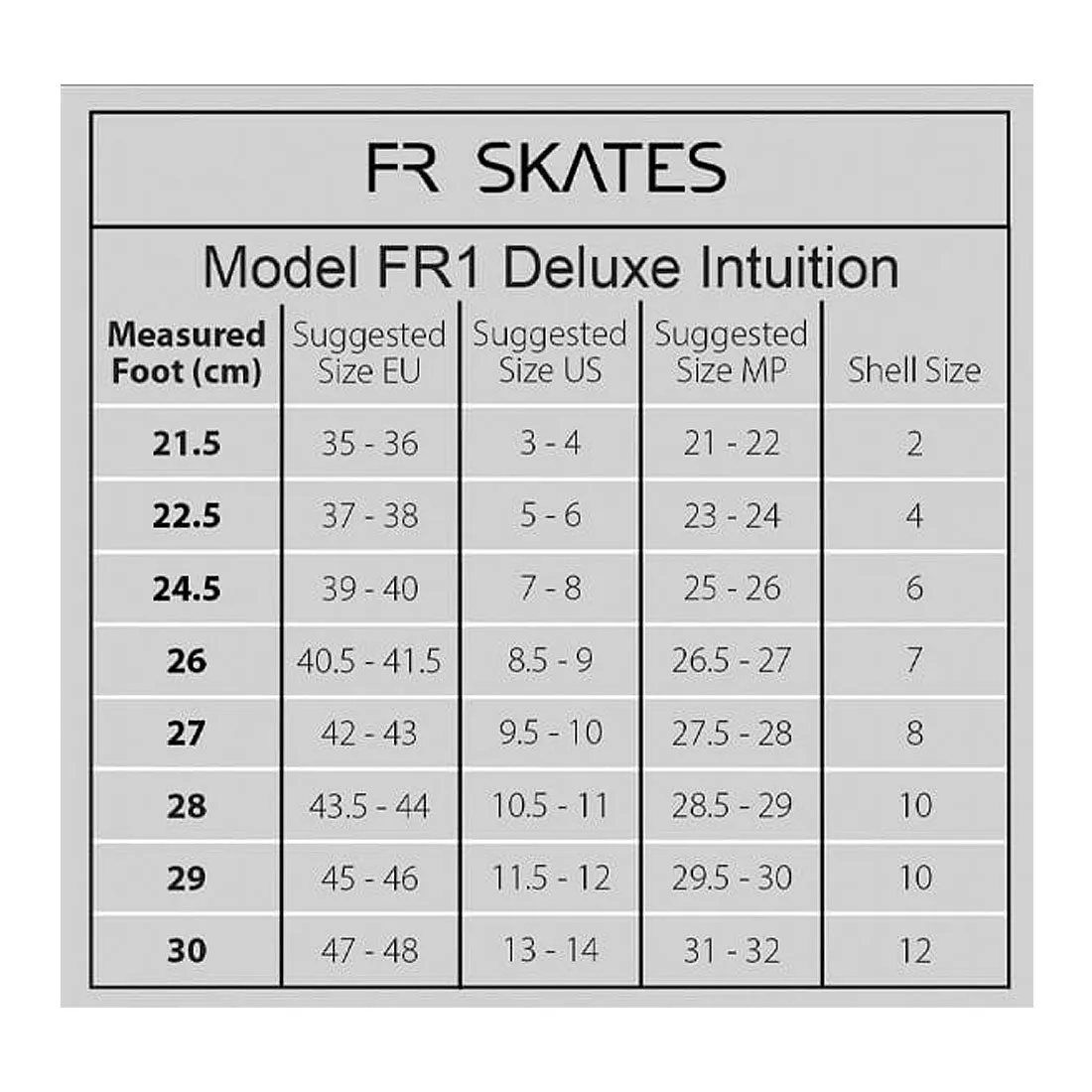 FR Skates FR1 80 Deluxe Intuition - Black/White