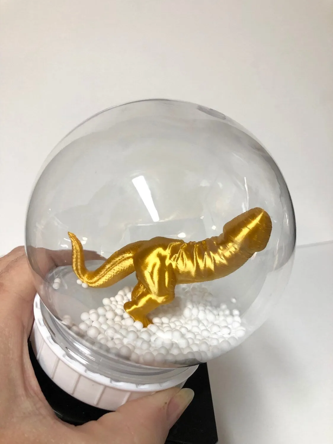 Funny Trophy Snow Globe Dickasaurus Award Funny Gift You're A Dick Secret Santa Christmas Gag Gift LOSER Trophy FFL Last Place Fantasy Penis