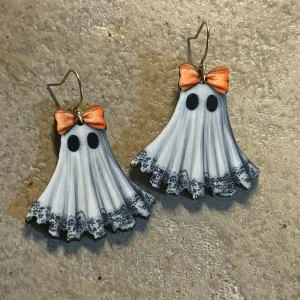 Ghost with Coquette Earrings