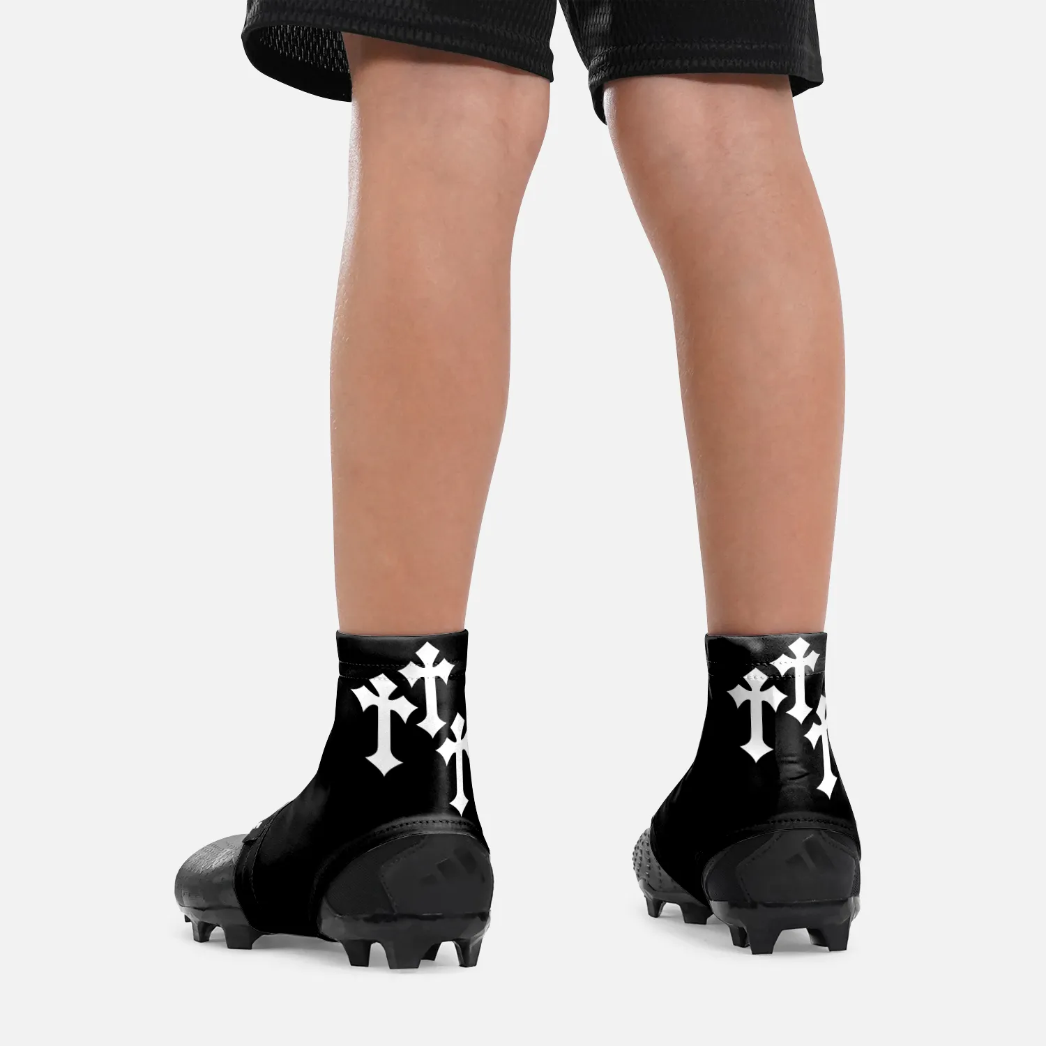 Gothic Cross Kids Spats / Cleat Covers