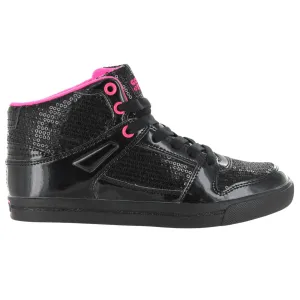 Gotta Flurt Women's Swerve Black Sequin Hip Hop Dance Sneaker