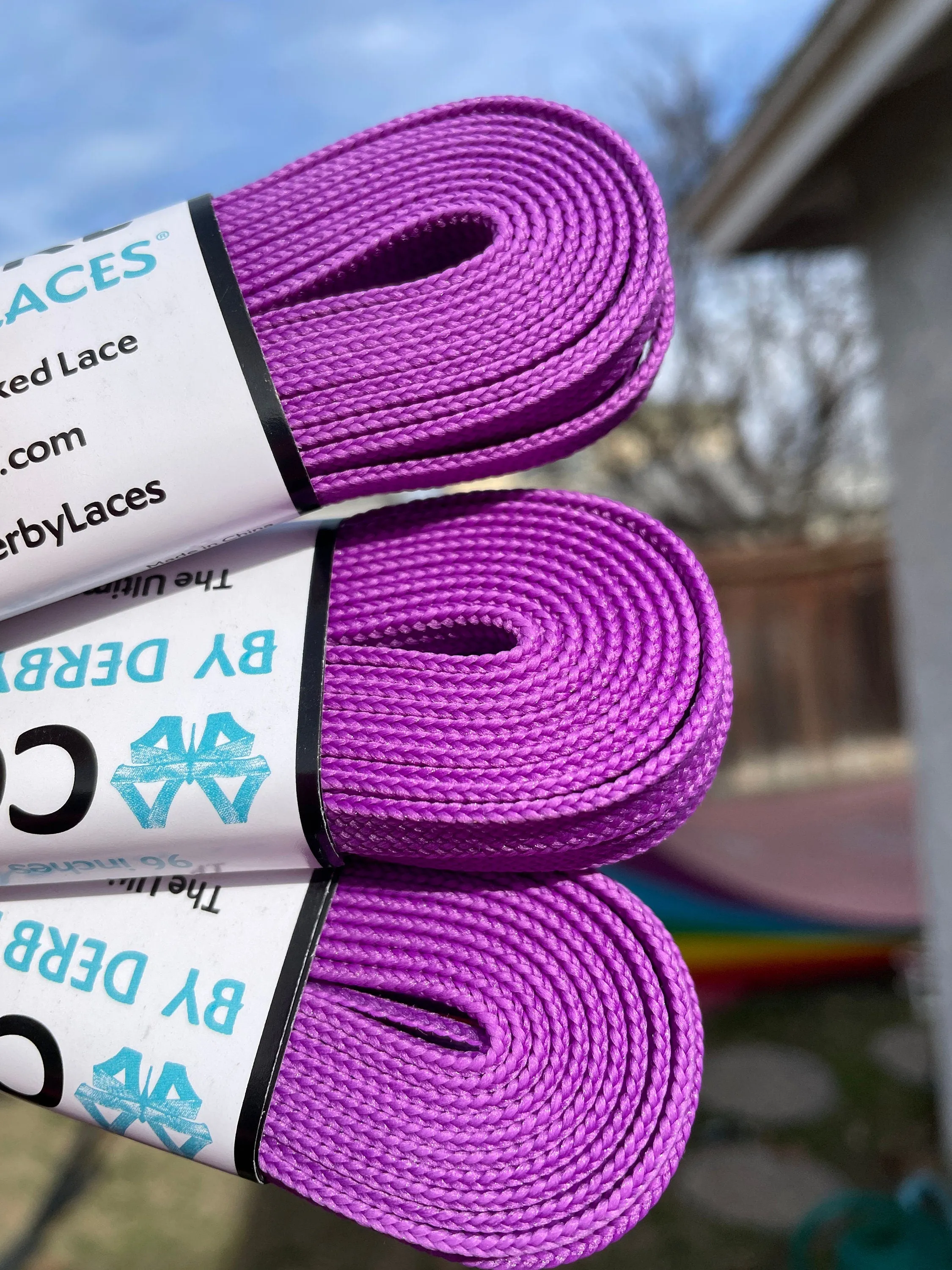 Grape Purple – 96 inch CORE Roller Skate Laces (Narrow 6mm)