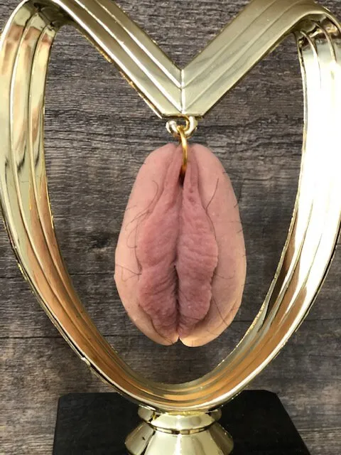 HAIRY Vagina Fantasy Football Loser Trophy Last Place FFL Sacko Trophy Biggest Pussy Funny Trophy Adult Humor Gag Gift Vagina Pussy Trophy