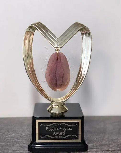 HAIRY Vagina Fantasy Football Loser Trophy Last Place FFL Sacko Trophy Biggest Pussy Funny Trophy Adult Humor Gag Gift Vagina Pussy Trophy