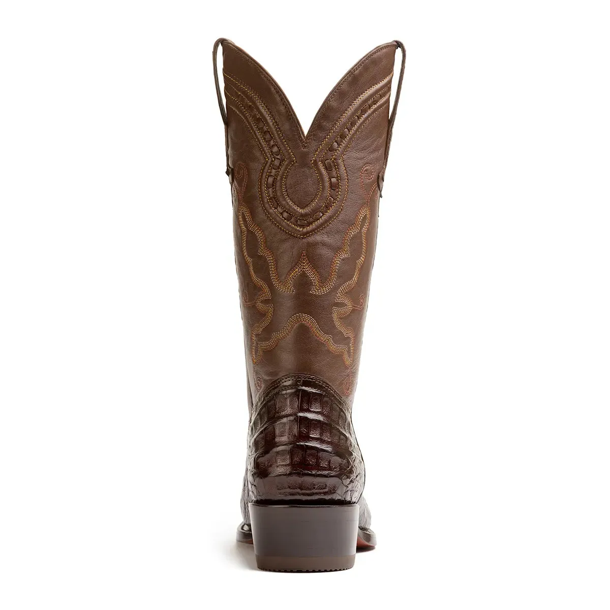 Harris Caiman Belly Classic Western Boot - Brown