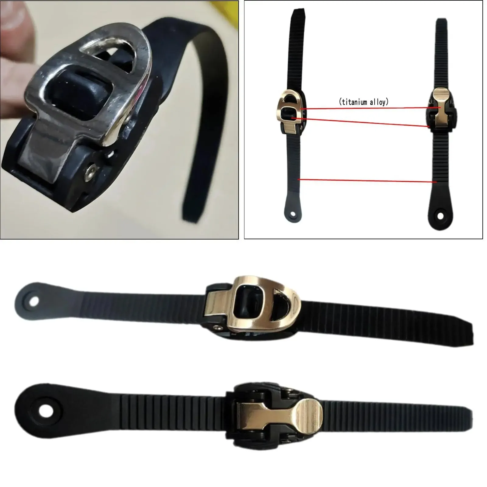 Inline Roller Skate Strap with Clamp T Belt Replacement Parts