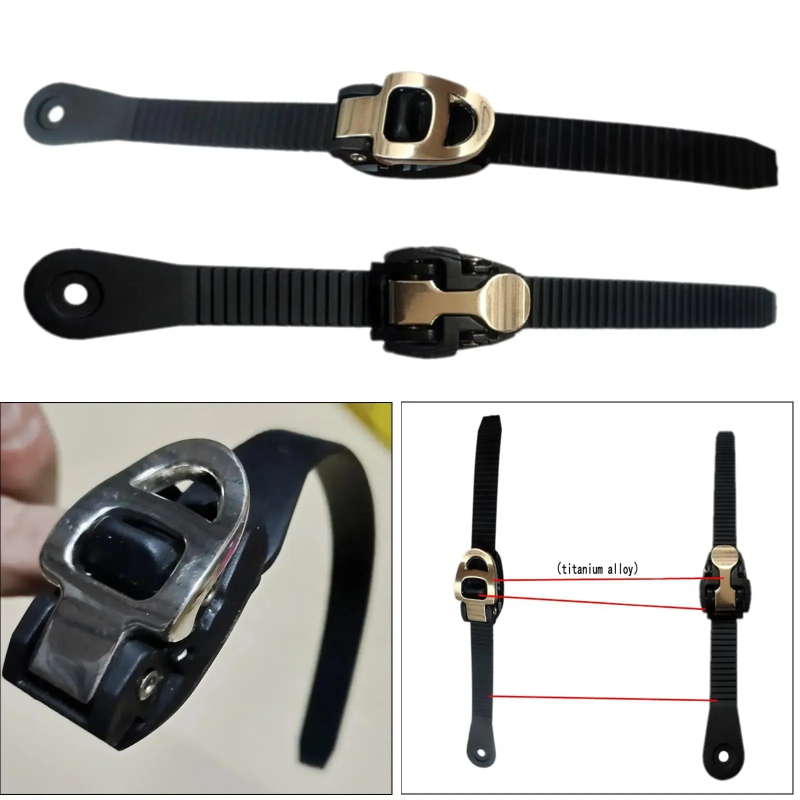 Inline Roller Skate Strap with Clamp T Belt Replacement Parts