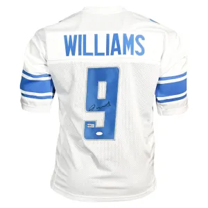 Jameson Williams Signed Detroit White Football Jersey (JSA)