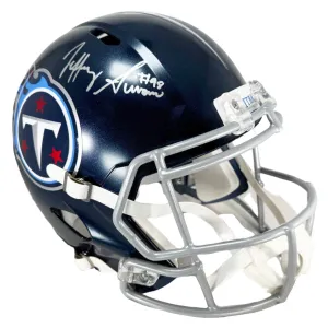 Jeffery Simmons Signed Tennessee Titans Speed Full-Size Replica Football Helmet (JSA)