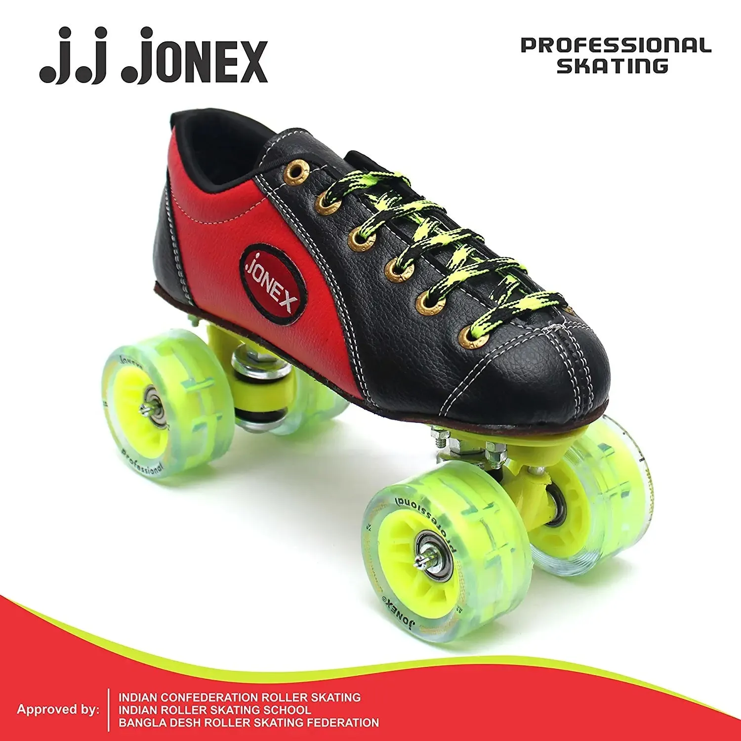 JJ Jonex fix body Professional Roller Skates with Free Skate Bag