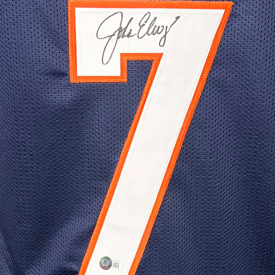 John Elway Signed Denver Navy Football Jersey (JSA)