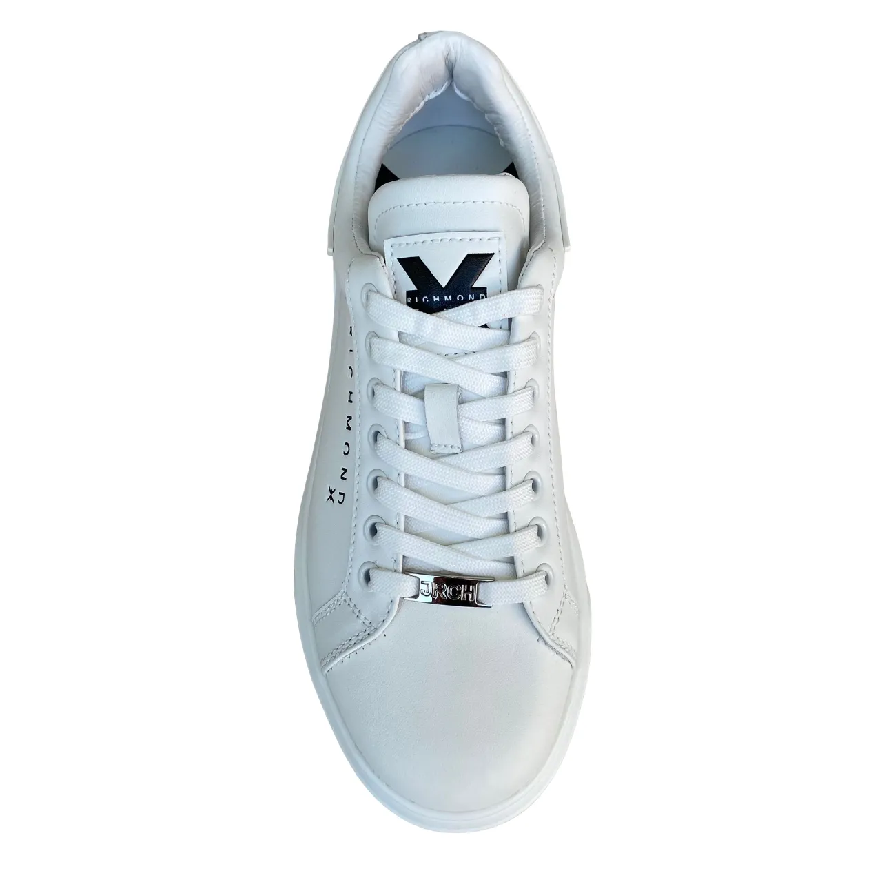 John Richmond scarpa sneakers da uomo in pelle Action 200007/CP E bianco