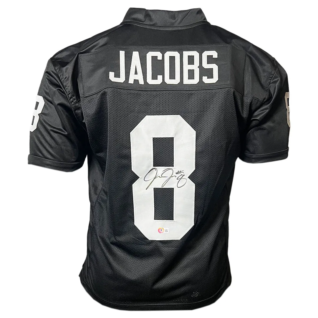 Josh Jacobs Signed Las Vegas Black Football Jersey (Beckett)