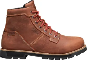 'Keen Utility' Men's 6" Seattle WP EH Aluminum Toe - Gingerbread Brown / Brick Red