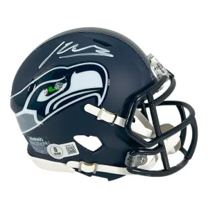 Kenneth Walker Signed Seattle Seahawks Speed Mini Football Helmet (Beckett)