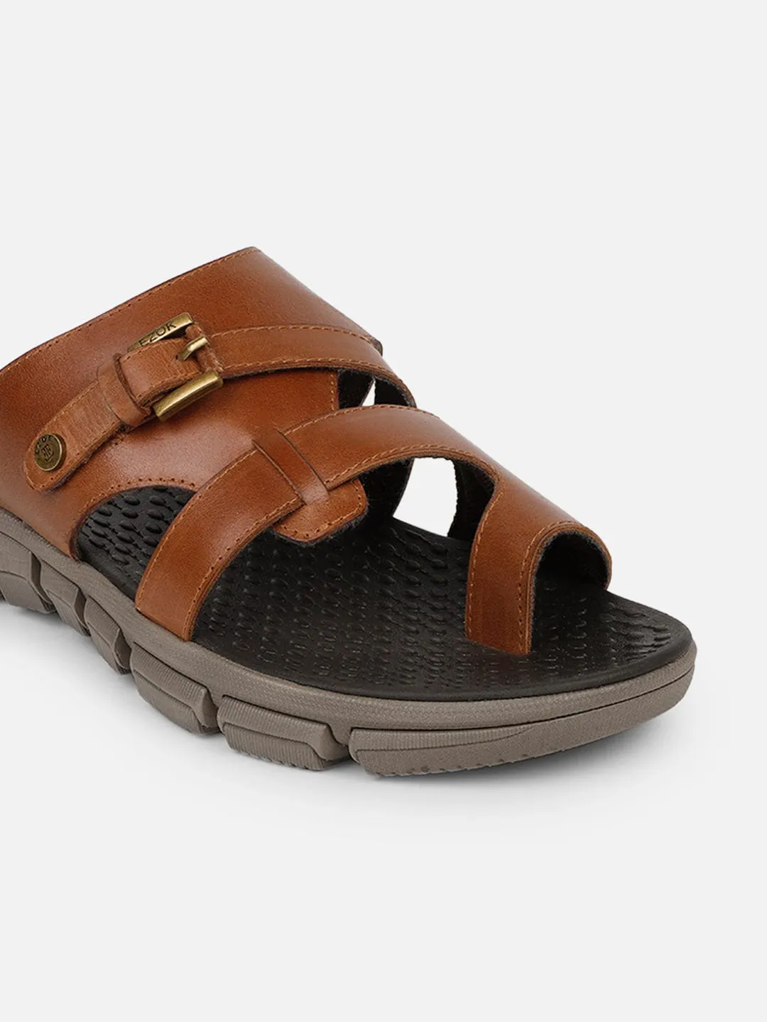 Leather Tan sandal for men