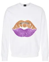 Licensed Game Day, Sweatshirt, Clemson Football Lips & Sleeve