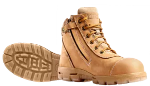 LIMITED PRODUCT Redback Boots | Wheat Cobar Lace/Zip up Safety Boots (USCWZS)