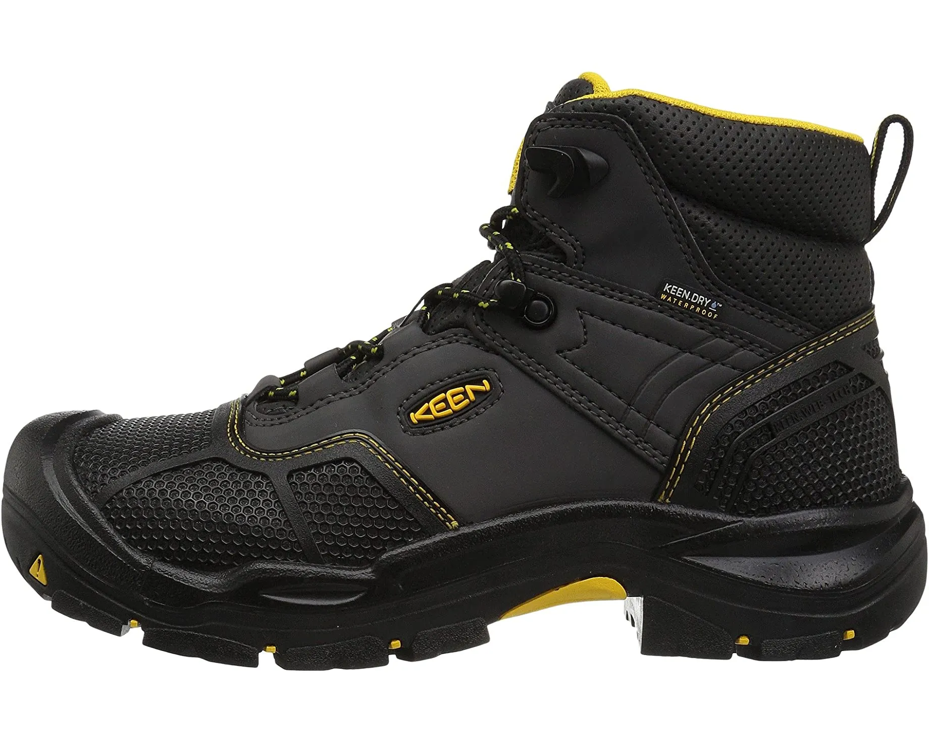 Logandale Waterproof Steel Toe KEEN Utility Boots, Raven