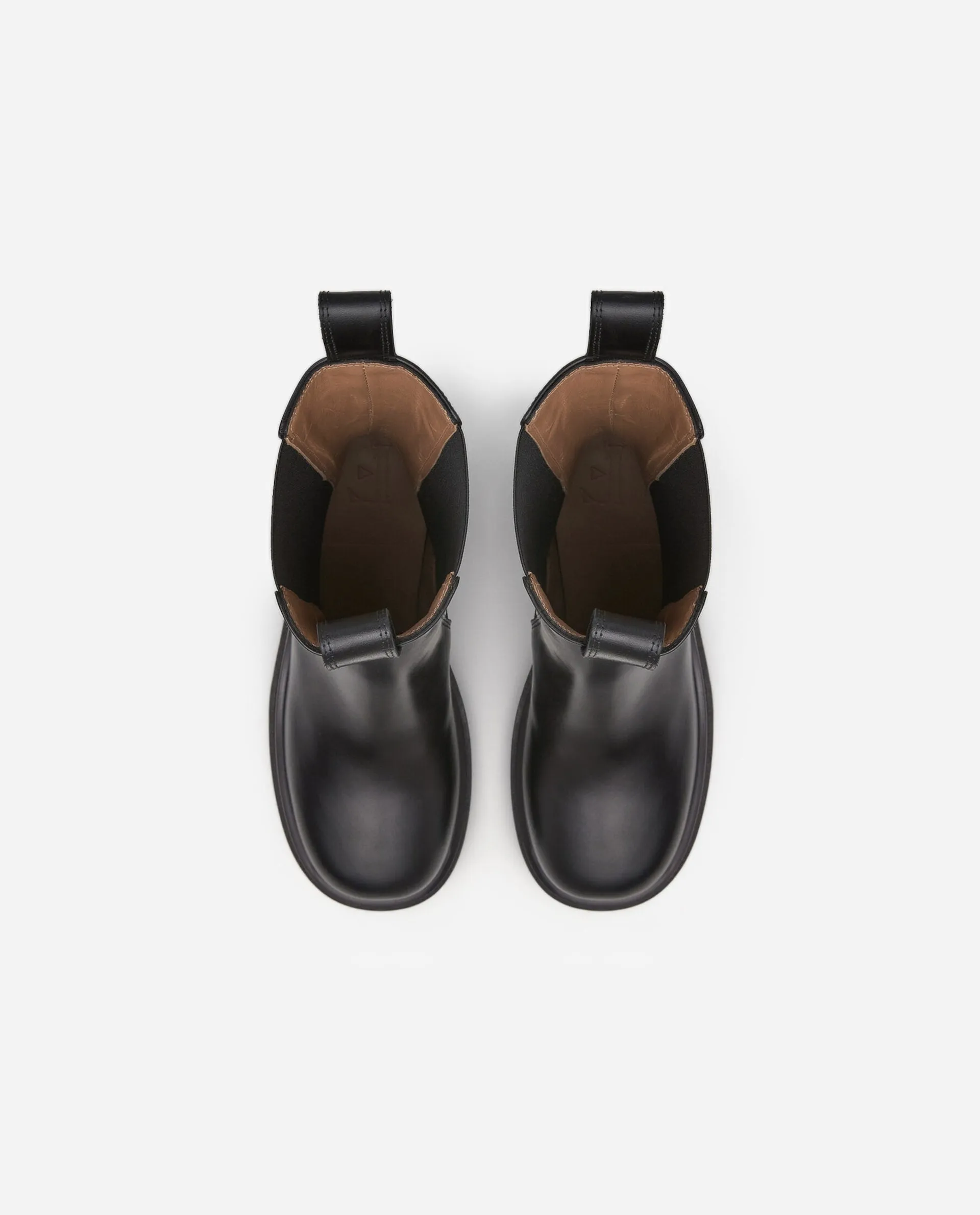 Lulu Black Leather Chelsea Boots