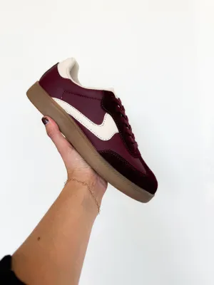 Maggie Low Top Sneakers- Maroon