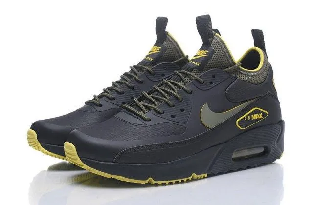 Max 90 Mid NS GPX Black Yellow Men's Running Shoes