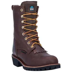 McRae Tree Line Steel Toe Waterproof Brown Lace-Up Boots MR89394