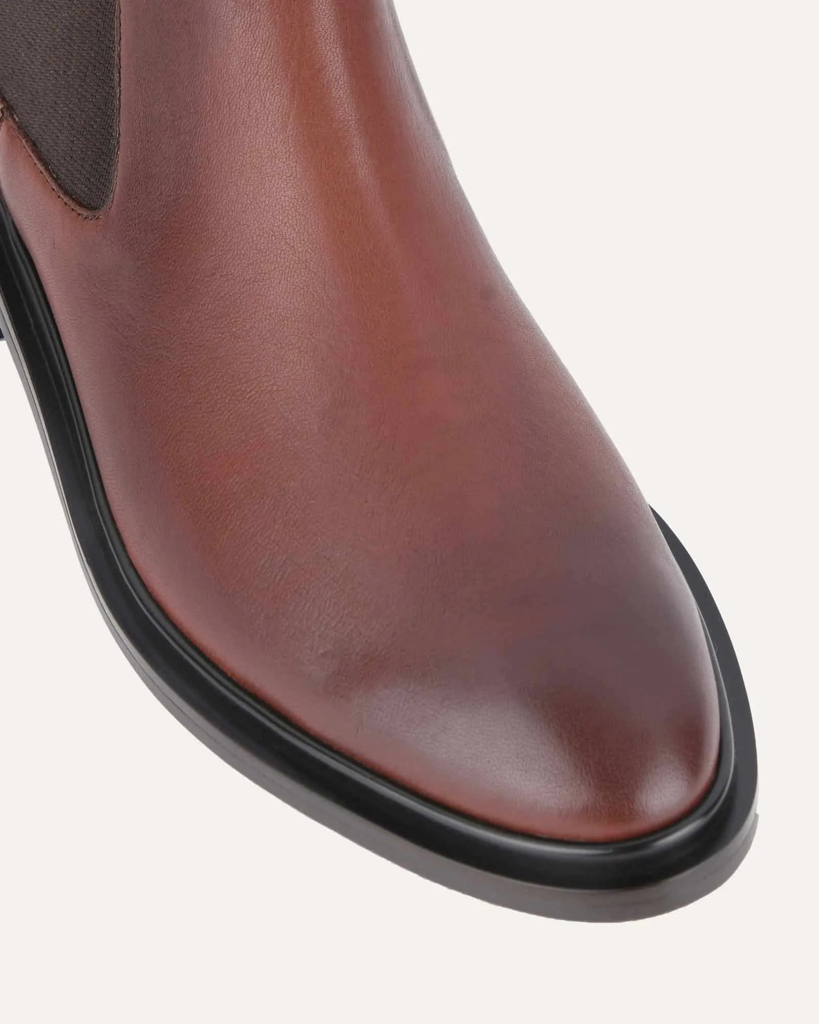 MELROSE FLAT ANKLE BOOTS CHESTNUT LEATHER