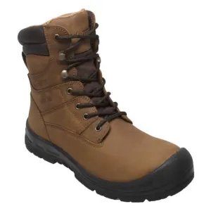 Men's 8" Waterproof Work Steel Toe Leather Boots