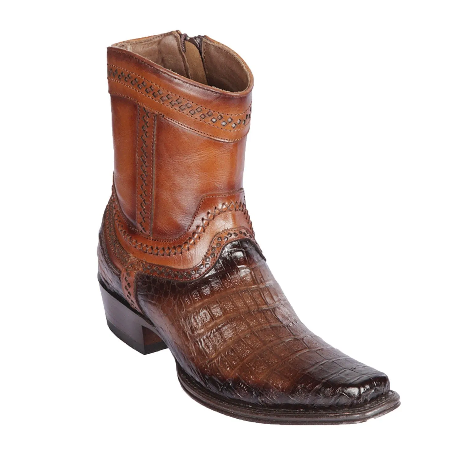 Men's Los Altos Caiman Belly European Toe Short Boots 76B82