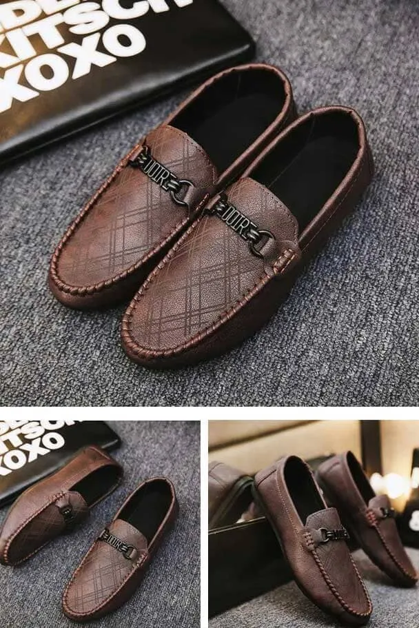 Men's Massacre Design Loafer Shoes