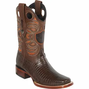 Men's Wild West Teju Lizard Skin Rodeo Toe Boot 28180707