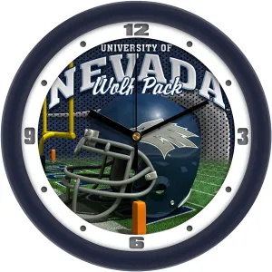 Nevada Wolfpack Wall Clock - Football Helmet