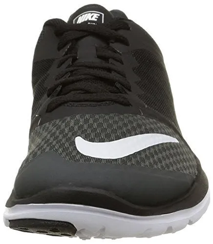 NIKE WOMENS FS LITE RUN 3 W ANTHRACITE/WHITE/BLACK ANKLE-HIGH MESH CROSS TRAINER SHOE - 6.5M