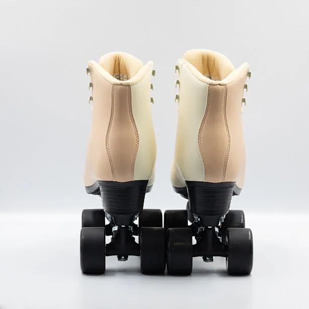 NO BOX - Chuffed Skates - Cruiser Roller Skates - Apricot - Size 4