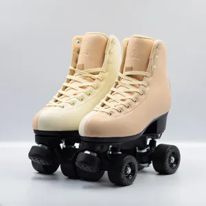 NO BOX - Chuffed Skates - Cruiser Roller Skates - Apricot - Size 4