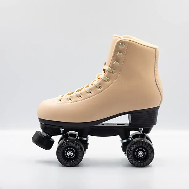 NO BOX - Chuffed Skates - Cruiser Roller Skates - Apricot - Size 4