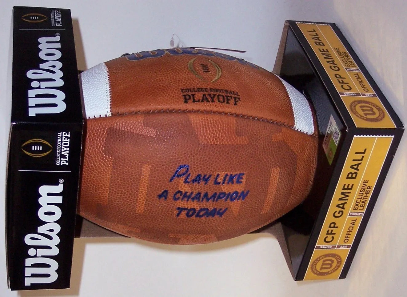 Notre Dame “Play Like A Champion Today” Wilson College Football Playoff Football