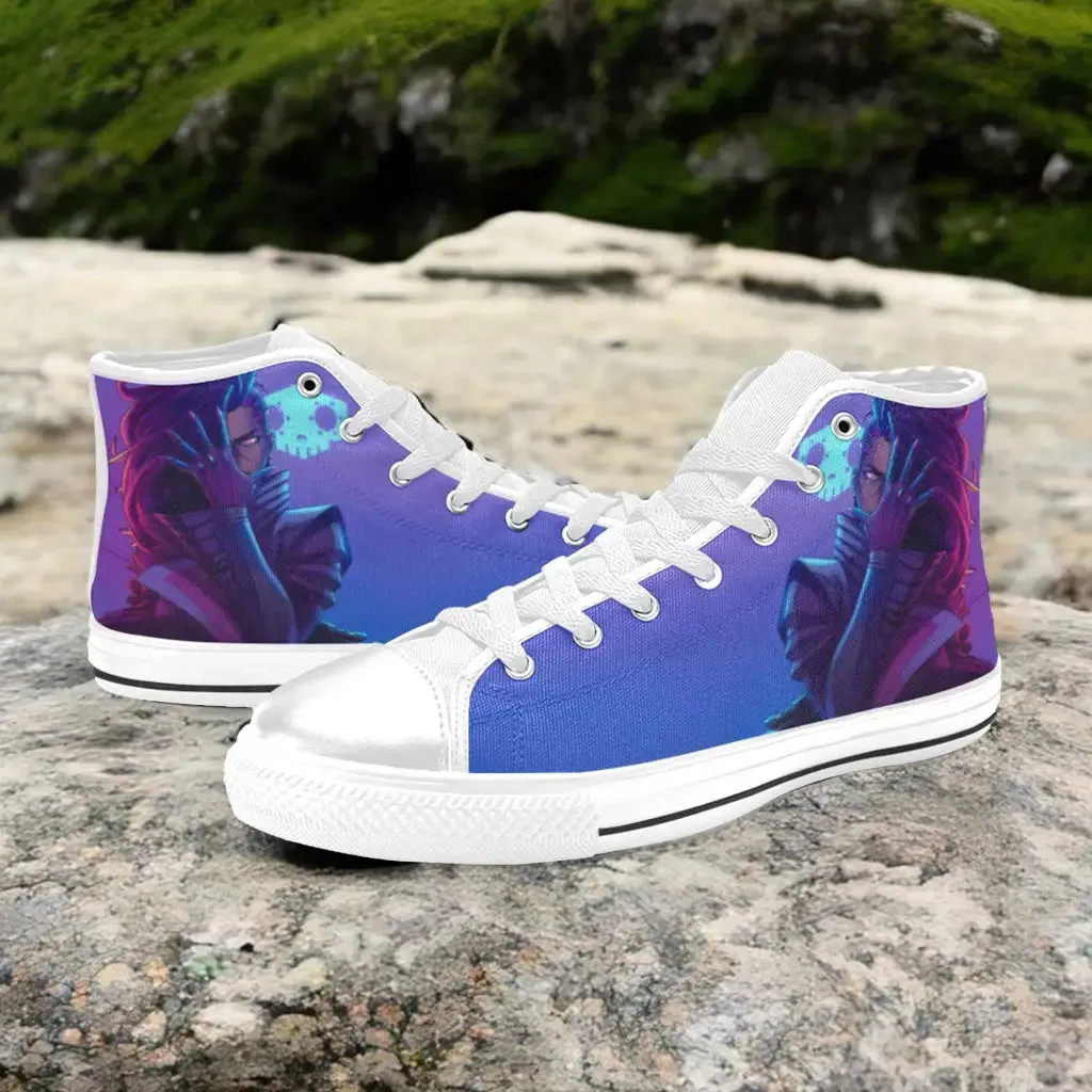 Overwatch Sombra Shoes High Top Sneakers for Kids and Adults